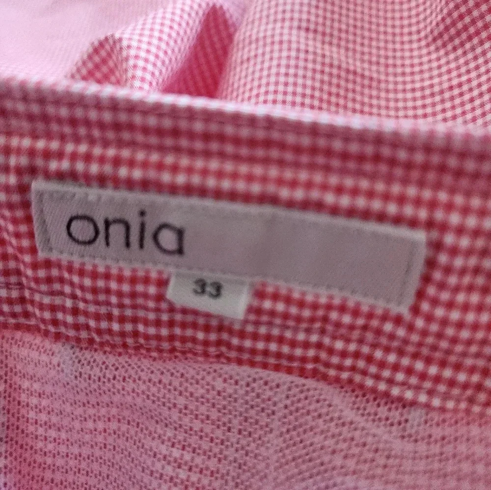 Onia Gingham swim shorts size 33